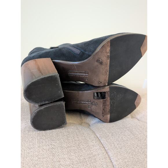 Alberto Fermani Erica Navy Suede Wood Heel Bootie size EUR 40 - Picture 6 of 6